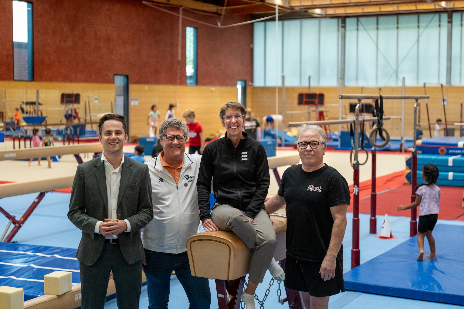 Remco van Dooren, Paul Manders, Eva Lindeman en Tom van der Vorst
